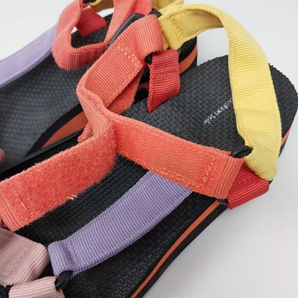 MultiColored Wide Sandal with Velcro. Size 11 and 12 - Picture 3 of 10